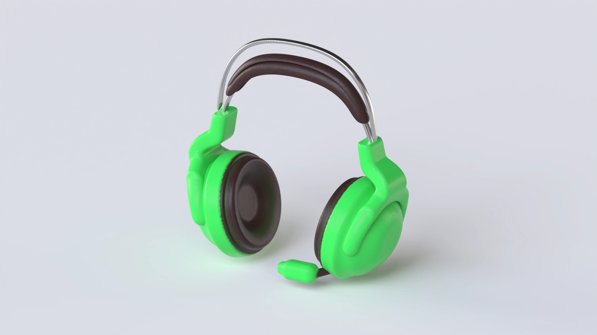 Concept render of a headphones designed using 3D modeling tool Womp